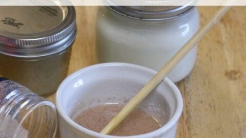 small jars of lip scrub and lotions