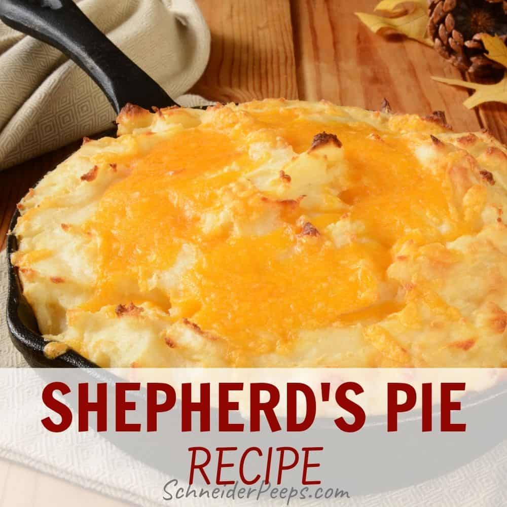 shepherd's pie in cast iron skillet
